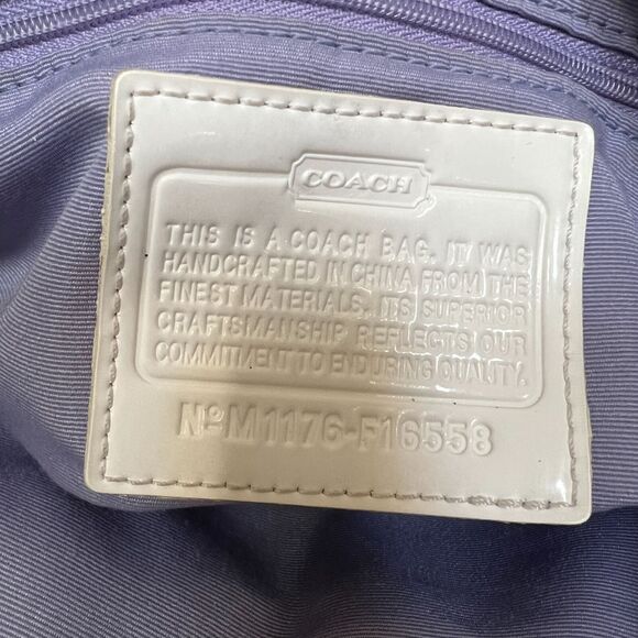 Coach Kyra Signature File Bag Crossbody Silver/Light Khaki/White No F16558 - Picture 5 of 11